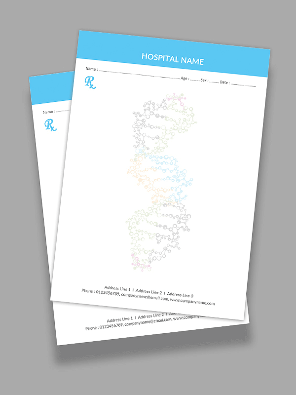 Custom Neurologist Prescription Pad Design