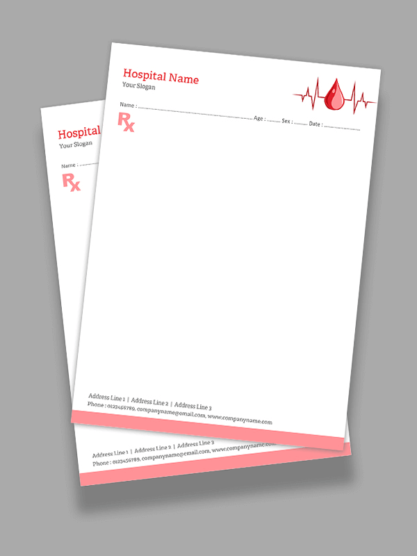 Custom Cardiologist Prescription Pad Design