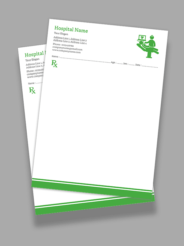 Custom Nutritionist Prescription Pad Design