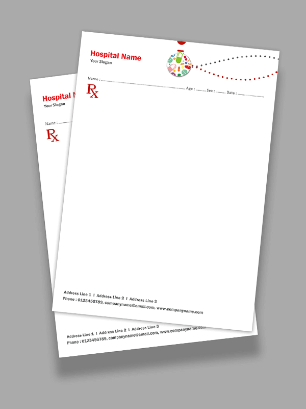 Custom neuro physician Prescription Pad Design