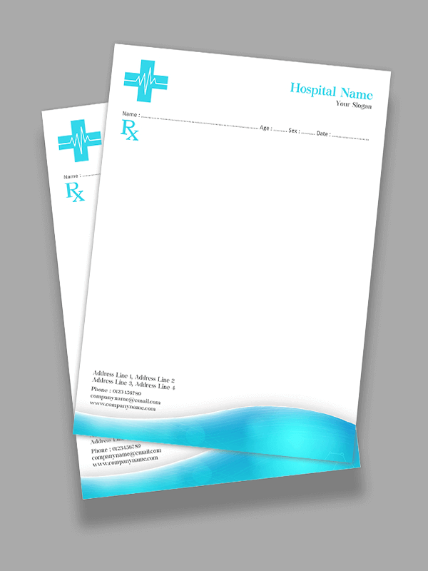 Custom Doctors Prescription Pad Design