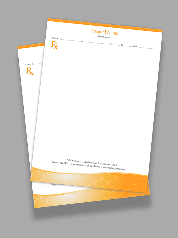 Custom Simple Prescription Pad Design