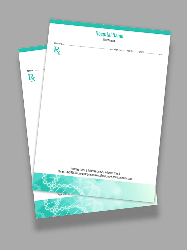 Custom Premium Prescription Pad Design