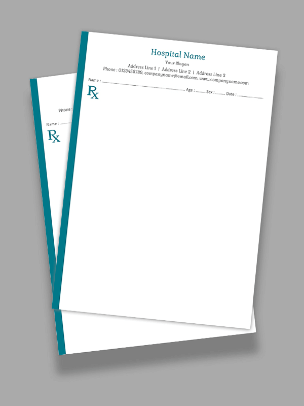 Custom Premium Prescription Pad Design