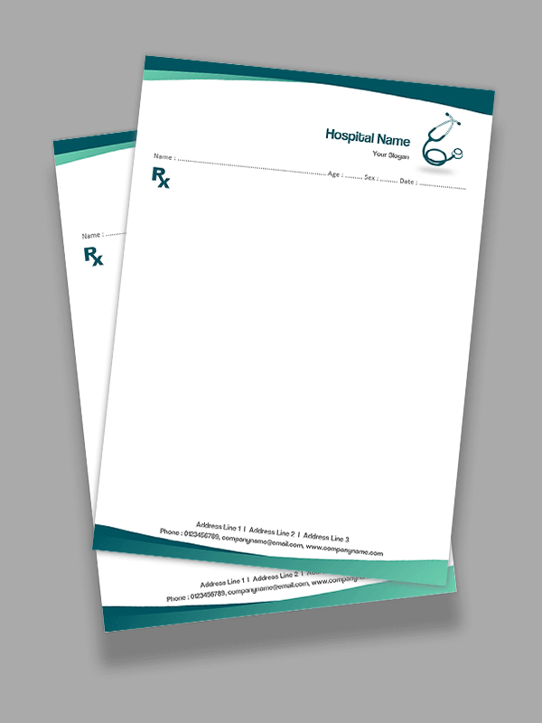 Custom Premium Prescription Pad Design