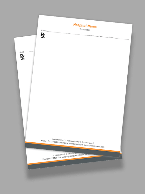 Custom Premium Prescription Pad Design