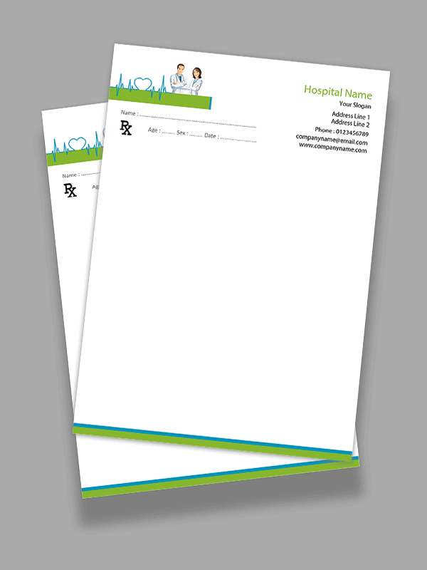 Custom Cardiologist Prescription Pad Design