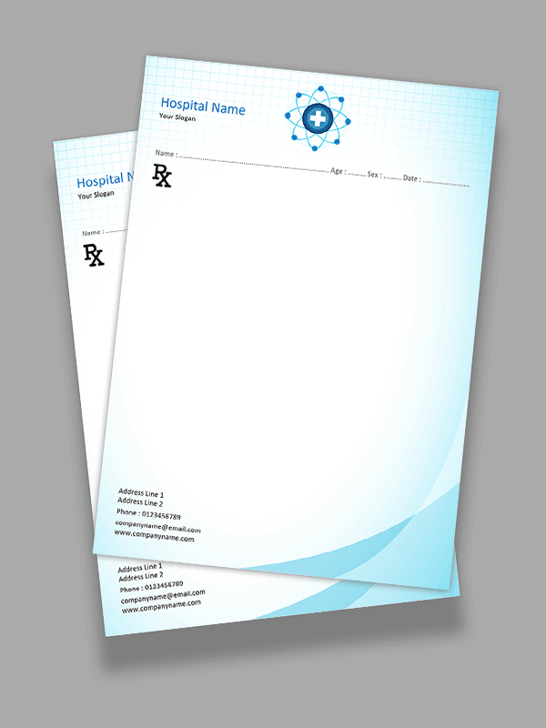 Custom neurologist Prescription Pad Design