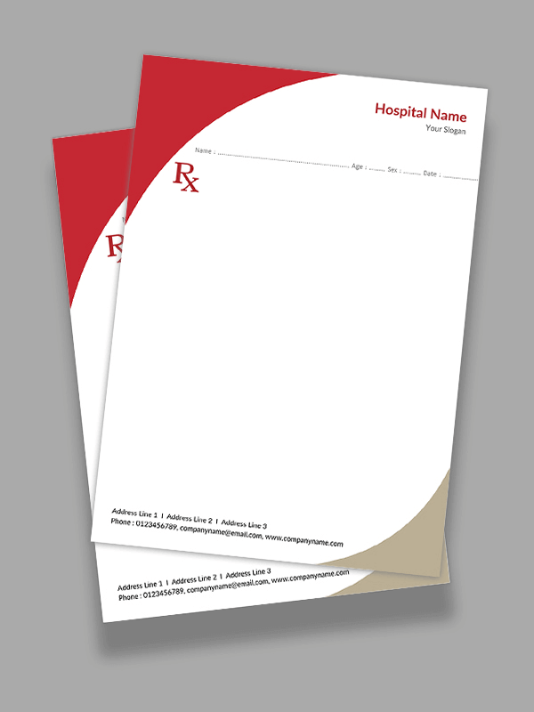 Custom Premium Prescription Pad Design
