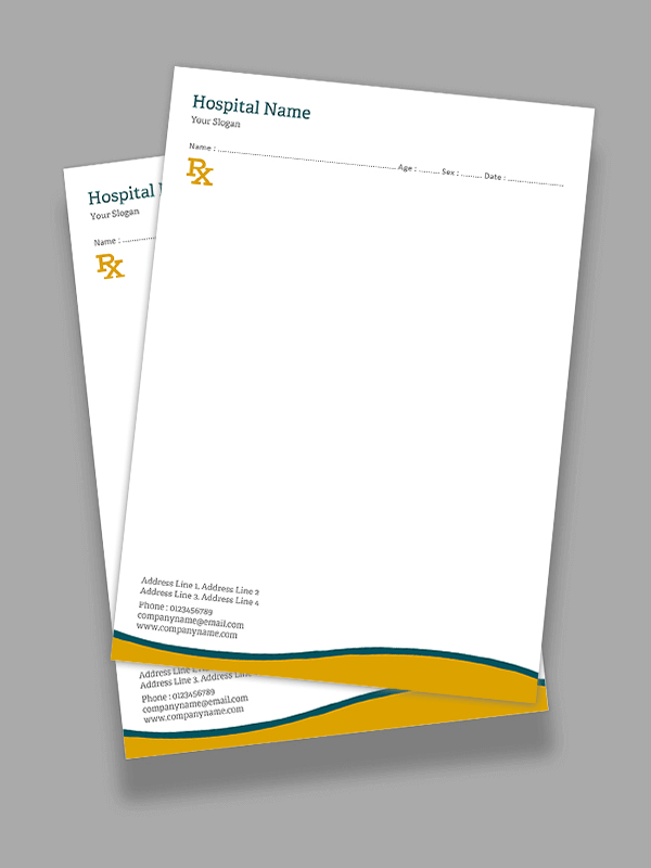 Custom Premium Prescription Pad Design