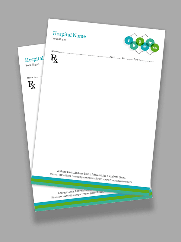 Custom Super Speciality Prescription Pad Design