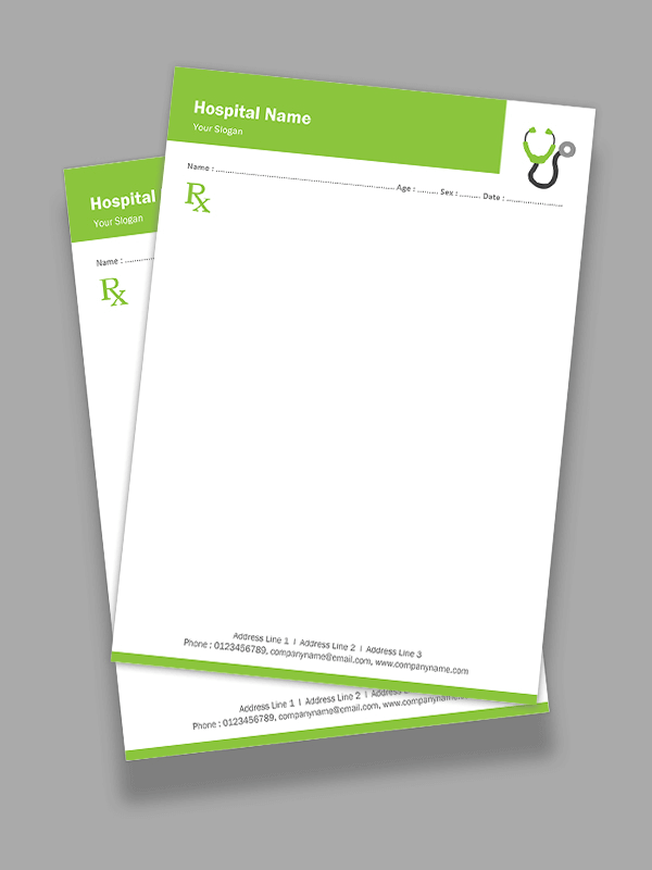 Custom Premium Prescription Pad Design
