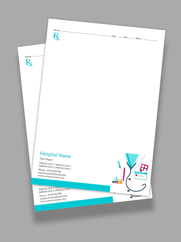 Custom Premium Prescription Pad Design