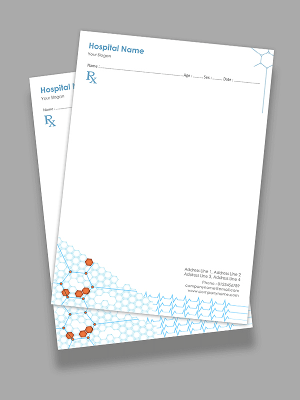 Custom neurologist Prescription Pad Design