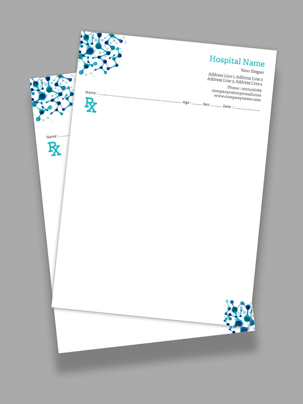 Custom neurologist Prescription Pad Design