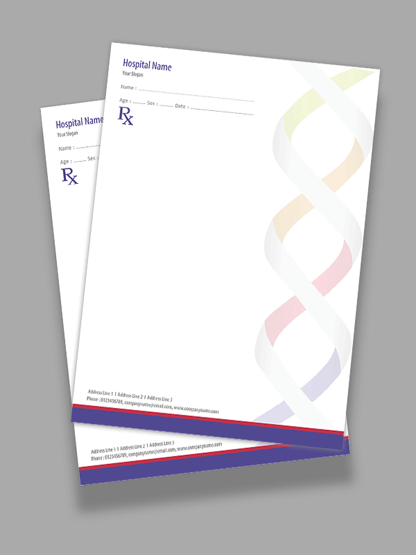 Custom neurologist Prescription Pad Design