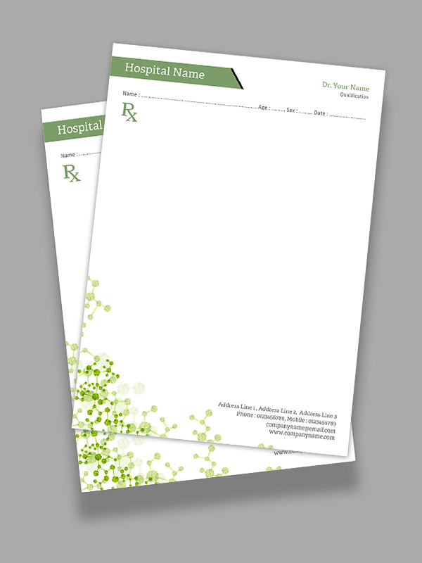 Custom Neurosurgeon Prescription Pad Design