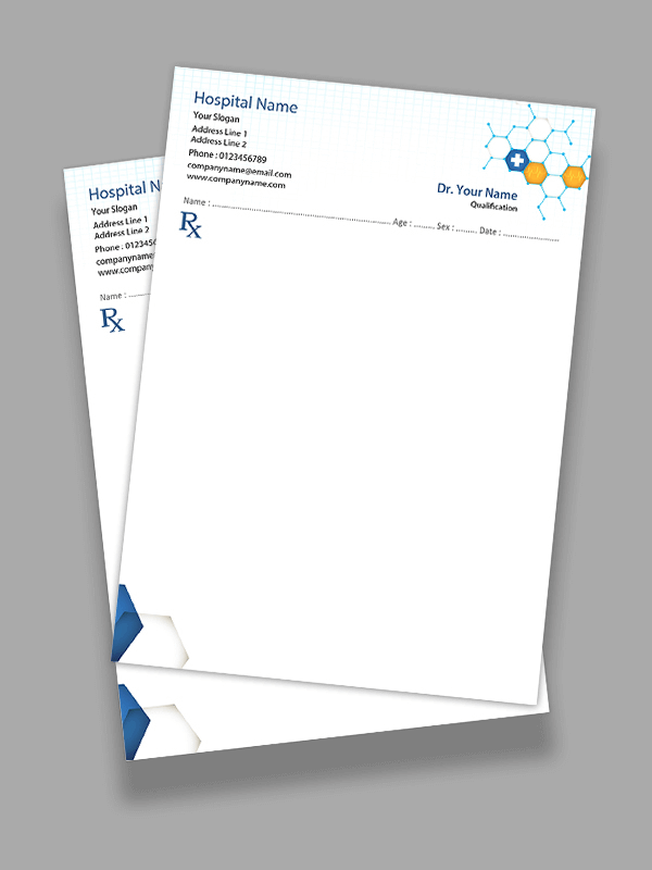 Custom neurologist Prescription Pad Design