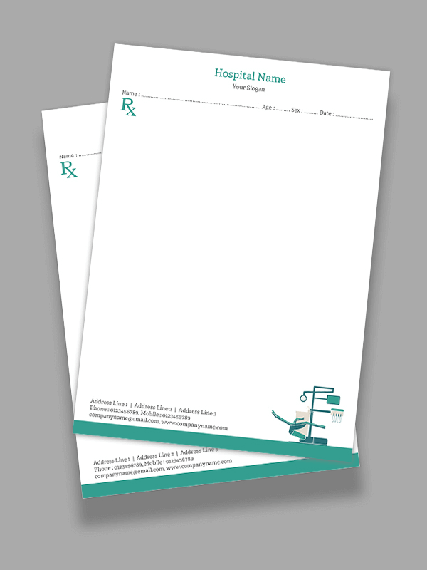 Custom Creative Prescription Pad Design