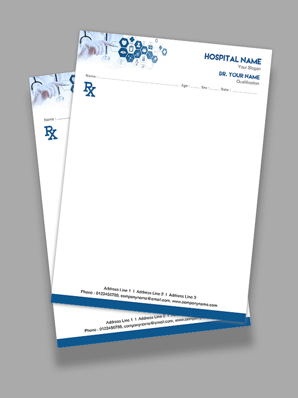 Custom Dietitian Prescription Pad Design