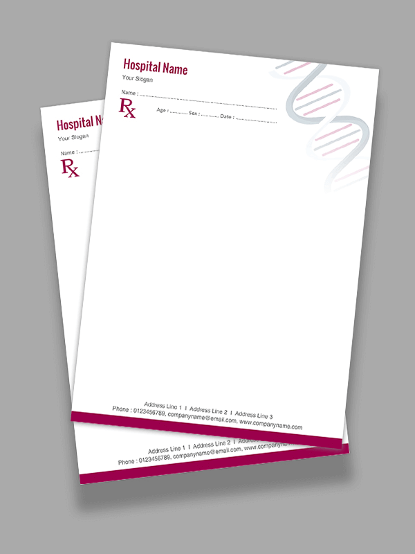 Custom neurologist Prescription Pad Design