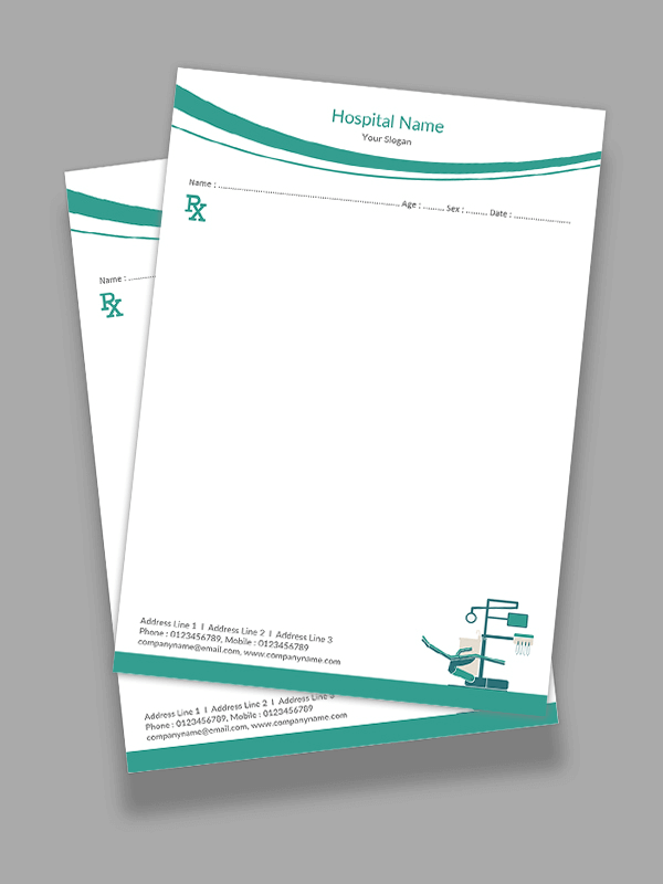 Custom Creative Prescription Pad Design