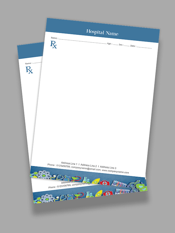 Custom Creative Prescription Pad Design