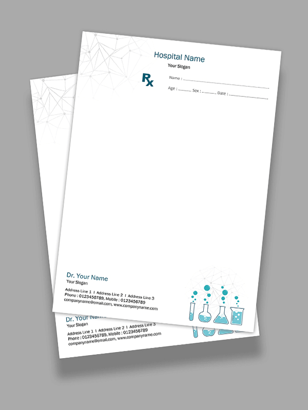 Custom neurologist Prescription Pad Design