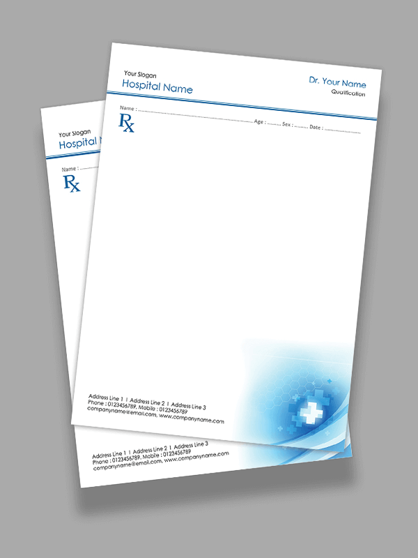 Custom Premium Prescription Pad Design