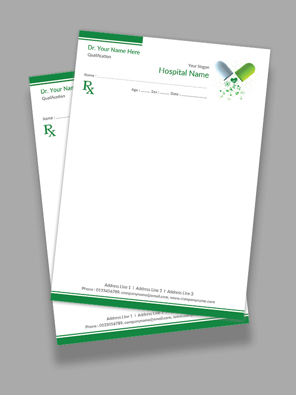 Custom Premium Prescription Pad Design