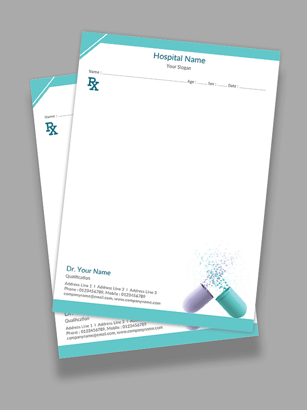 Custom Premium Prescription Pad Design