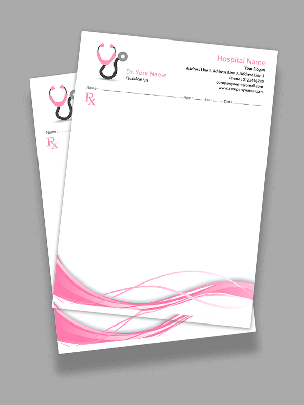 Custom Creative Prescription Pad Design