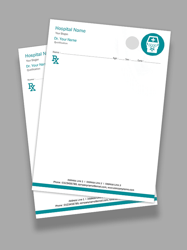 Custom Premium Prescription Pad Design