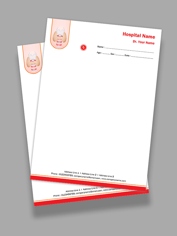 Custom Pulmonologist Prescription Pad Design