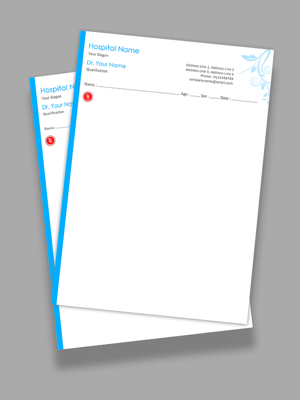 Custom Premium Prescription Pad Design