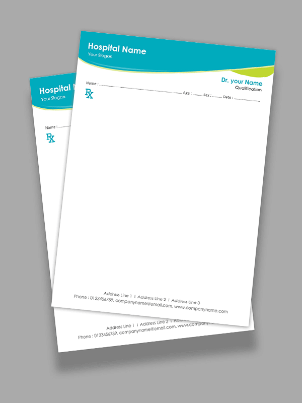 Custom Premium Prescription Pad Design