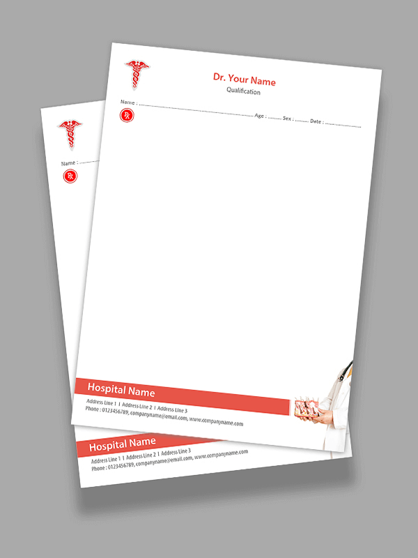 Custom Skin Specialist Prescription Pad Design