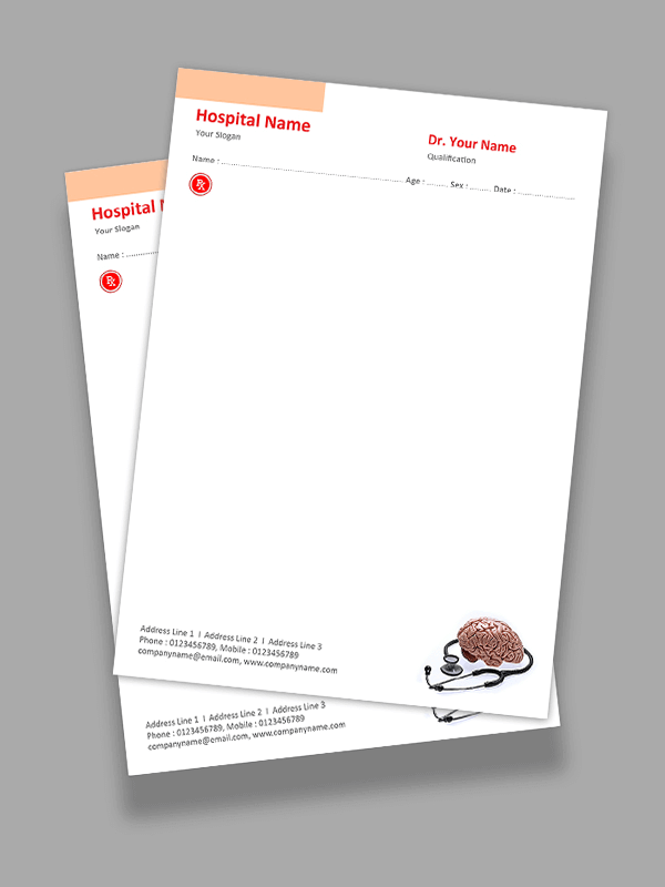 Custom Neurosurgeon Prescription Pad Design