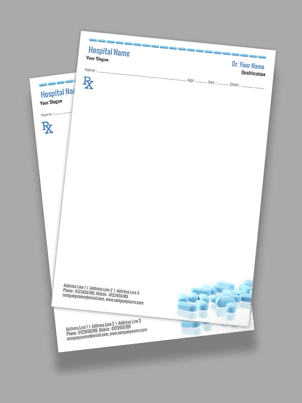 Custom Simple Prescription Pad Design