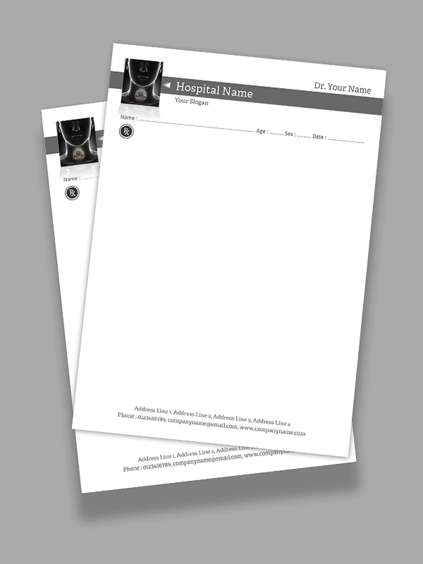 Custom Endocrinologist Prescription Pad Design