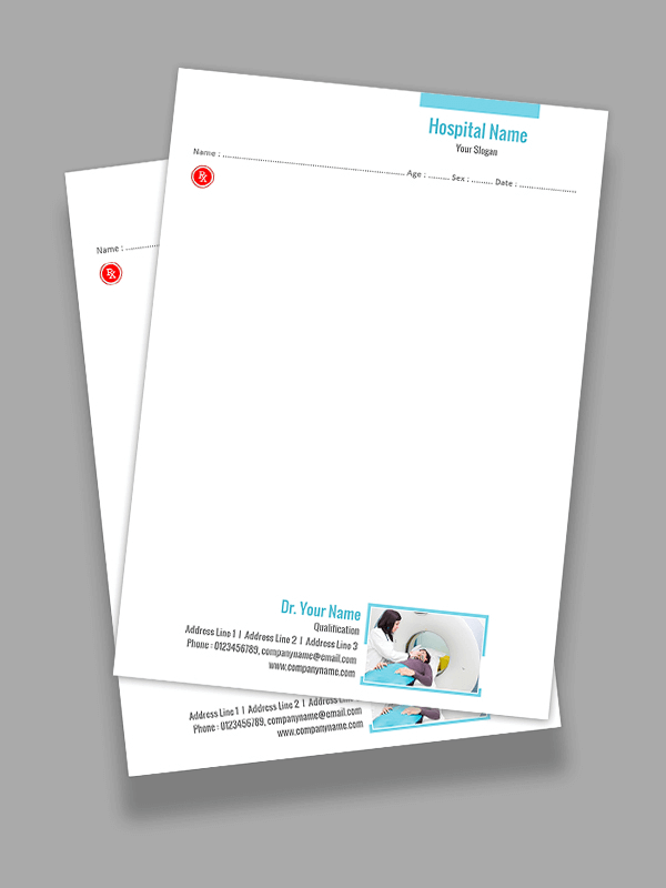 Custom Radiologist Prescription Pad Design