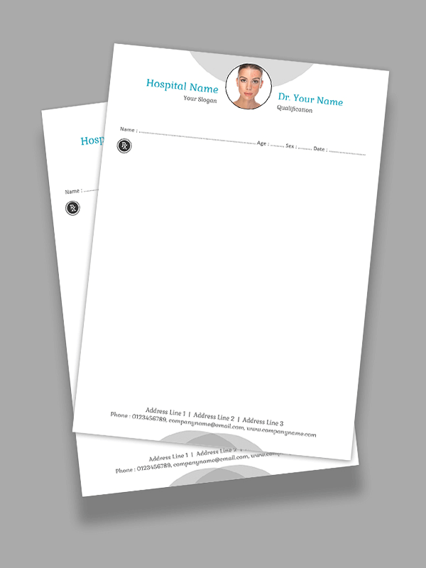 Custom Skin Specialist Prescription Pad Design