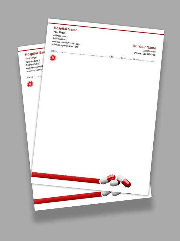 Custom Simple Prescription Pad Design