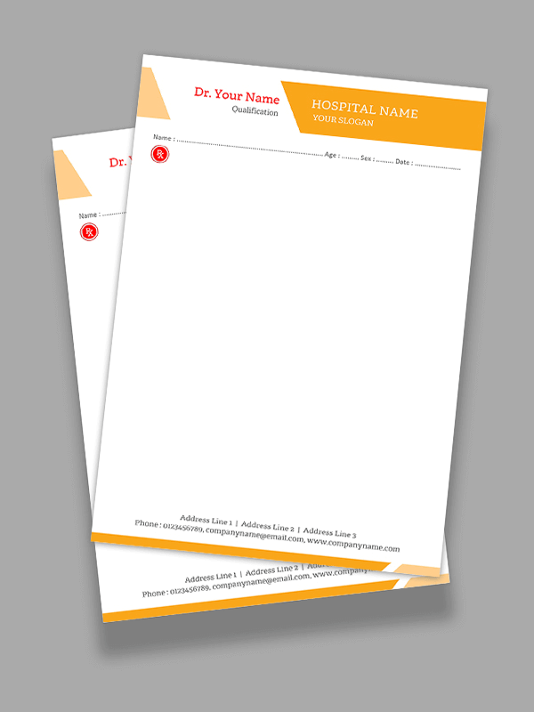 Custom Premium Prescription Pad Design