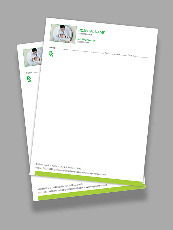 Custom Radiologist Prescription Pad Design
