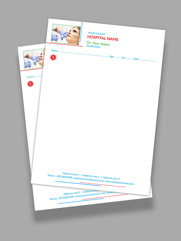 Custom Dental Doctor Prescription Pad Design