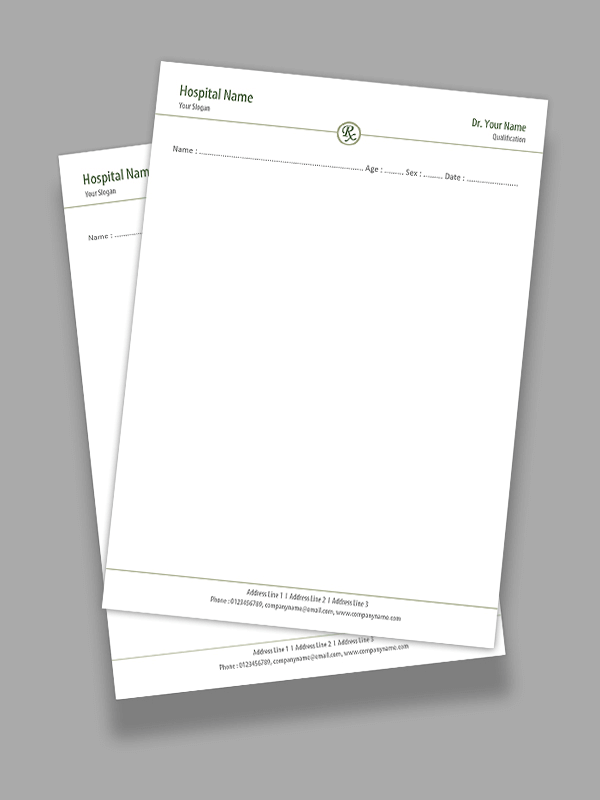 Custom Simple Prescription Pad Design