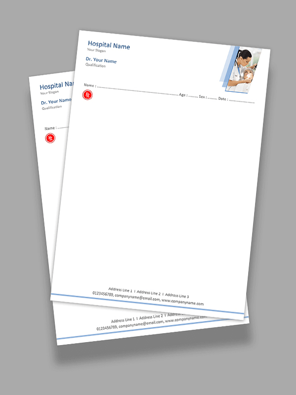 Custom Dental Specilist Prescription Pad Design