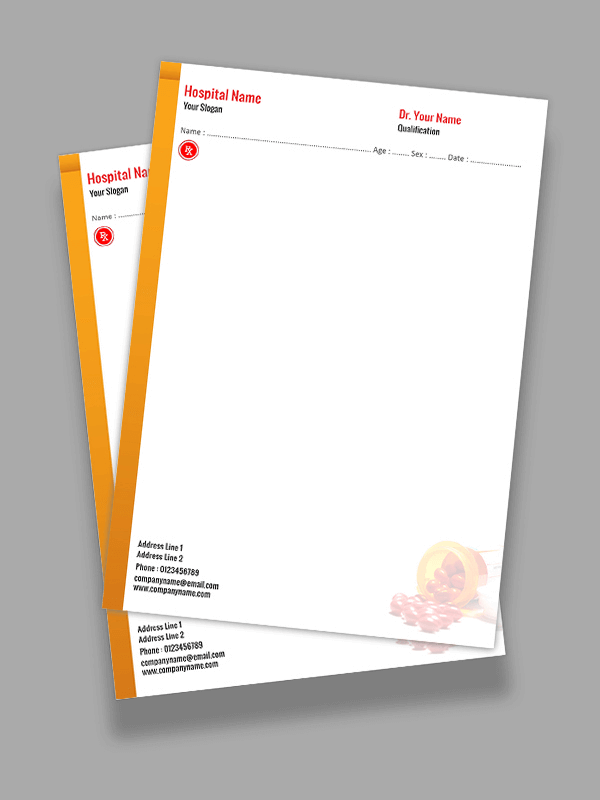 Custom Premium Prescription Pad Design