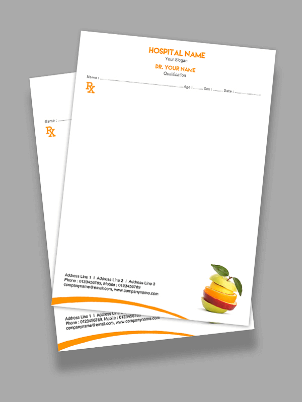 Custom Premium Prescription Pad Design